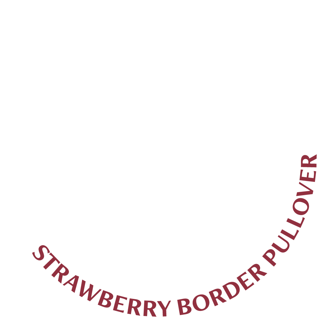 STRAWBERRY BORDER PULLOVER